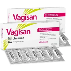 Vagisan Milchsäure: Zäpfchen zur Stabilisierung des natürlichen vaginalen pH-Werts> Outlet