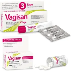 Vagisan Myko Kombi 3 Tage + Vagisan ProbioFlora Milchsäure-Bakterien Set bei Scheidenpilz> Online