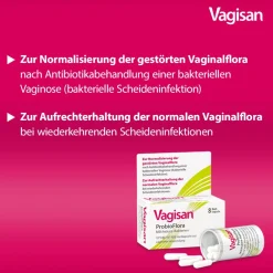 Vagisan Myko Kombi 3 Tage + Vagisan ProbioFlora Milchsäure-Bakterien Set bei Scheidenpilz><noscript><img width=