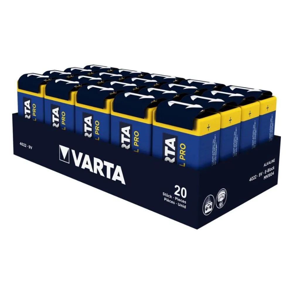 Industrial Pro 4022 9V E-Block 6LR61 Blockbatterie|VARTA Sale