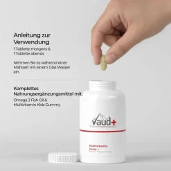 Vaud ® Multivitamin Forte | Multivitamin Tabletten | Multivitamin Komplex hochdosiert| Sale