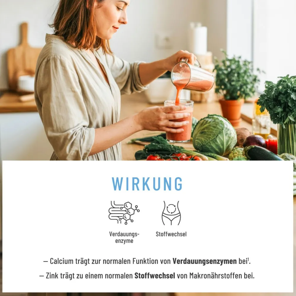 Verdauungsenzyme Enzym Komplex 120 vegane Kapseln Protease α-Amylase Lipase Enzymhelden NATURTREU®> Clearance