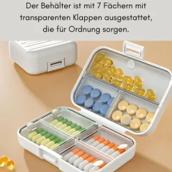Verk Group 7-Tage Tablettenbox für Medikamente & Nahrungsergänzungsmittel - Gross| Online