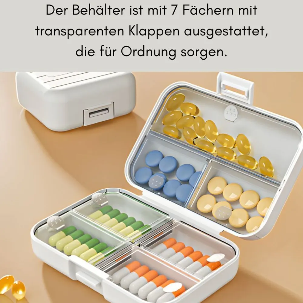 Verk Group 7-Tage Tablettenbox für Medikamente & Nahrungsergänzungsmittel - Gross| Online