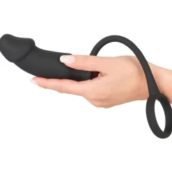 Vibro-Penisring „Ring + Plug“ | Penis-/Hodenring mit Vibro-Analplug |>BLACK VELVETS New