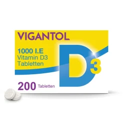 ® 1.000 I.E. Vitamin D3 - Jetzt 20% mit dem Code 20 sparen>Vigantol Online