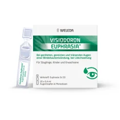 Visiodoron Euphrasia® Augentropfen in Monodosen- bei geröteten, gereizten & tränenden Augen einer Bindehautentzündung|WELEDA Clearance
