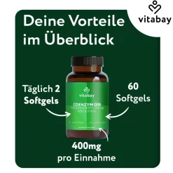 Coenzym Q10 Ubiquinol 200 mg Bioaktiv - Hochdosiert><noscript><img width=