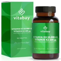 Vitamin D3 20000 IE + K2>vitabay New