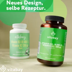 Vitamin D3 10000 I.E. + K2 200 mcg Depot Tabletten><noscript><img width=