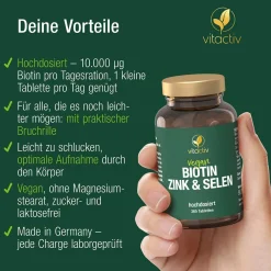 vitactiv Biotin Selen & Zink vegan><noscript><img width=
