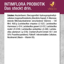 Vitactiv - INTIMFLORA PROBIOTIK - Milchsäurebakterien| Sale