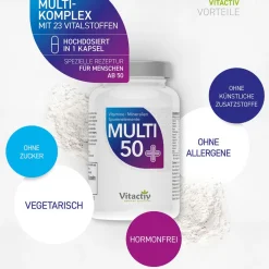MULTI 50+ Vitamin- & Mineralstoff-Komplex|Vitactiv New