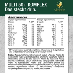 MULTI 50+ Vitamin- & Mineralstoff-Komplex|Vitactiv New