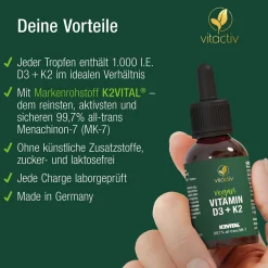 Vitactiv - VITAMIN D3 + K2 TROPFEN><noscript><img width=