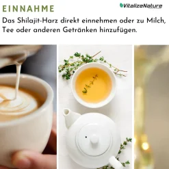 VitalizeNature Shilajit + Ashwagandha – Laborgeprüft vom Prüfengel Institut| Clearance