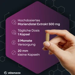 MARIENDISTEL 500 mg Extrakt hochdosiert|vitamaze Best