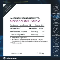 MARIENDISTEL 500 mg Extrakt hochdosiert|vitamaze Best