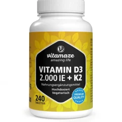 Vitamaze Vitamin D3 K2 – 2000 I.E. / 100 µg| Discount