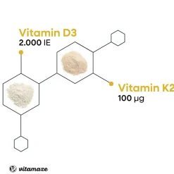 Vitamaze Vitamin D3 K2 – 2000 I.E. / 100 µg| Discount