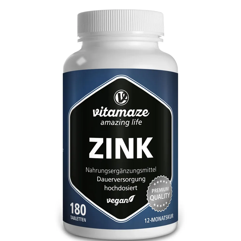 ZINK 25 mg hochdosiert vegan>vitamaze