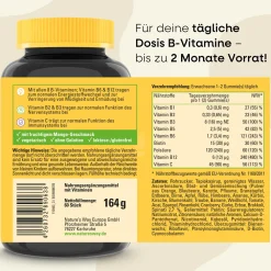 Vitamin B Komplex Multivitamin Gummies I alle B-Vitamine mit 12 µg Vitamin B12 I Mango-Geschmack ...><noscript><img width=