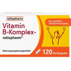 Vitamin B-Komplex-® Hartkapseln: Gut versorgt mit allen 8 B-Vitaminen in nur einer Kapsel. B-Vitamine für Energie* und Vitalität** - Jetzt 20% mit dem Code 20 sparen*>ratiopharm Online