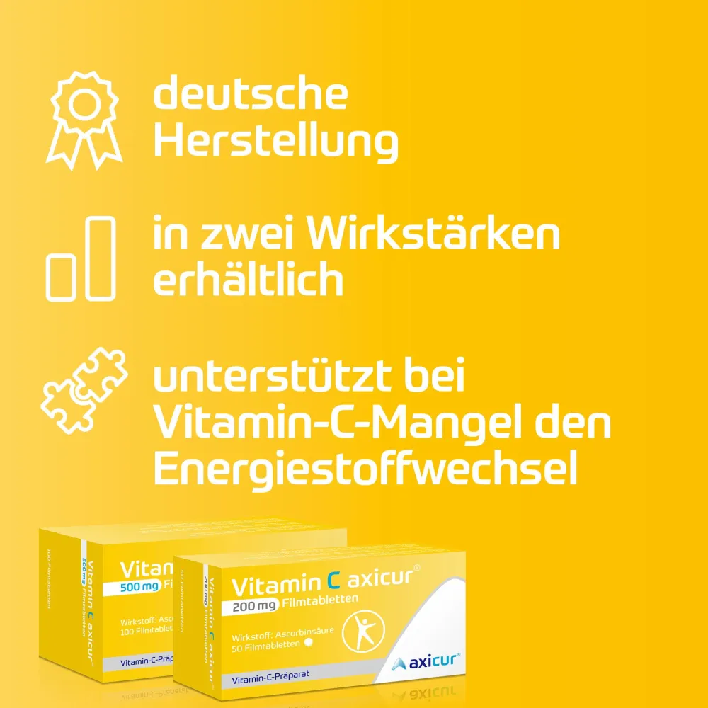 Vitamin C axicur® 500 mg> Hot