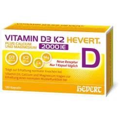 Vitamin D3 K2 Hevert plus Calcium und Magnesium 2000 IE| Sale