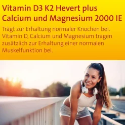 Vitamin D3 K2 Hevert plus Calcium und Magnesium 2000 IE| Sale