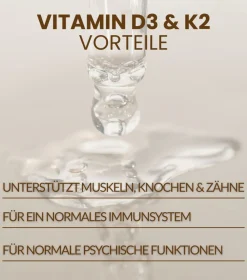 Vitamin D3 K2 Tropfen – 1.000 I.E. | MCT-Öl | 10 ml> Discount