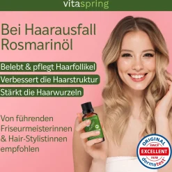 vitaspring® ätherisches Bio Rosmarinöl für Haare & Kopfhaut| Discount