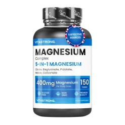 Vitastrong Magnesium Komplex 5-in-1, 400mg pro Dosis - 150 Tabletten> Hot