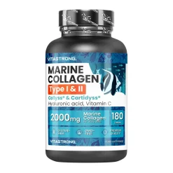 Vitastrong Marin Kollagen, Typ 1&2 Collyss® & Cartidyss® - 180 Tabletten| Outlet