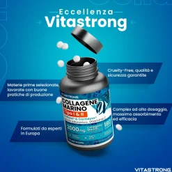 Vitastrong Marin Kollagen, Typ 1&2 Collyss® & Cartidyss® - 180 Tabletten| Outlet