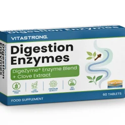 Vitastrong Verdauun-gsenzyme - 60 Kapseln, Umfassende Verdauungsunterstützung> Online