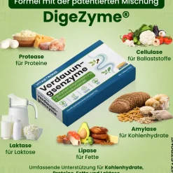 Vitastrong Verdauun-gsenzyme - 60 Kapseln, Umfassende Verdauungsunterstützung><noscript><img width=