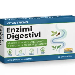 Vitastrong Verdauun-gsenzyme - 60 Kapseln, Umfassende Verdauungsunterstützung><noscript><img width=