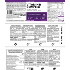 Vitastrong Vitamin B Komplex - 180 Tabletten, Hochdosiert| Online