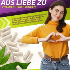Bio Flohsamenschalen Kapseln 750mg - Hochdosiert><noscript><img width=