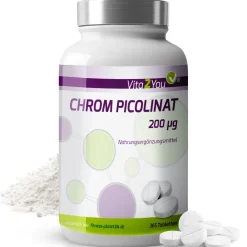 Chrom Picolinat 200mcg Tabletten>Vita2You Hot