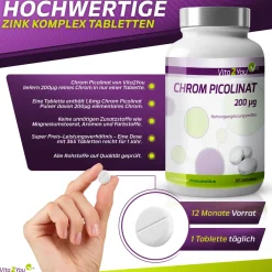 Chrom Picolinat 200mcg Tabletten>Vita2You Hot