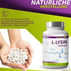 L-Lysin 1200mg Kapseln|Vita2You Online