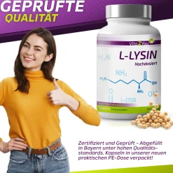 L-Lysin 1200mg Kapseln|Vita2You Online