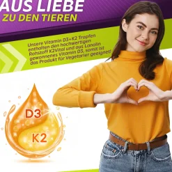 Vitamin D3 + K2 Tropfen 5000IE - 100µg Vitamin K2|Vita2You Best