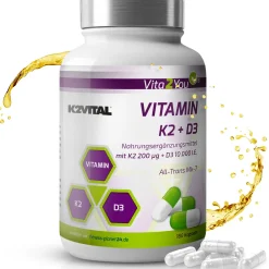 Vitamin K2+D3 Kapseln 10.000 IE + K2 200μg K2VITAL>Vita2You Outlet