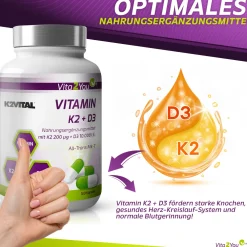 Vitamin K2+D3 Kapseln 10.000 IE + K2 200μg K2VITAL><noscript><img width=