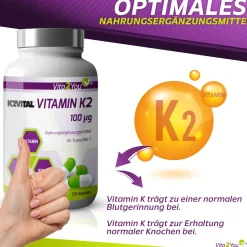 Vitamin K2 100µg Kapseln - all trans|Vita2You Online