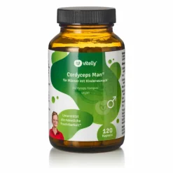vitelly Cordyceps Man Kapseln – mit Cordyceps, Zink und B-Vitaminen für Männer| Discount