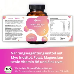 vitelly PrimeCoreOnyx® – Myo Inositol Komplex mit 6 hochwertigen Mikronährstoffen| Discount